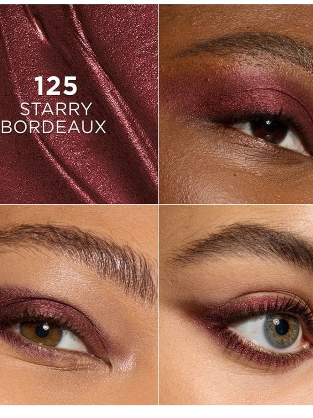 🦋 L'Oreal • 125 Starry Bordeaux Cream Eyeshadow Stick New FullSz